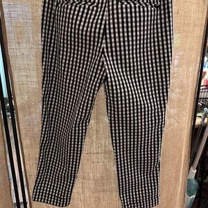 White House Black Market Size 0 B & W checked “The Skin Crop” pants. Cuffs, fun.